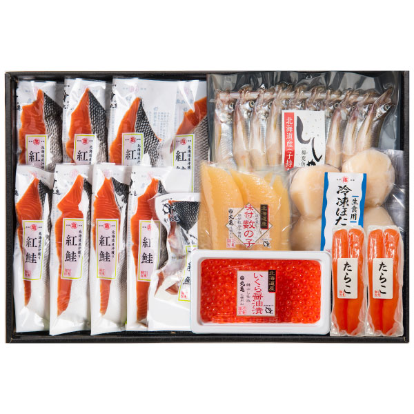 北海道紅さけと季節の味覚六種詰合せ　VBAIS200