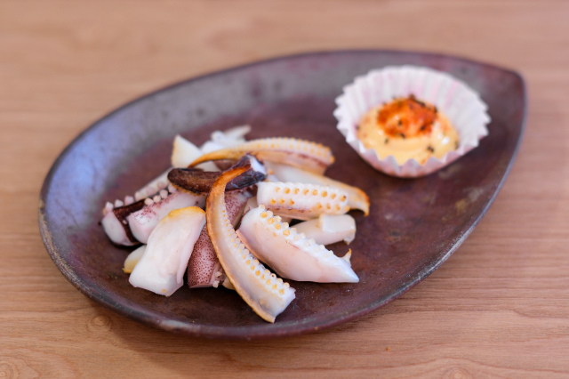 あおりいかのゲソ焼き