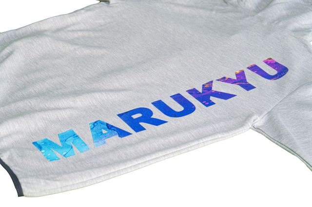 ドライスウェットジップパーカー マルチカラーグラデーション／杢グレー