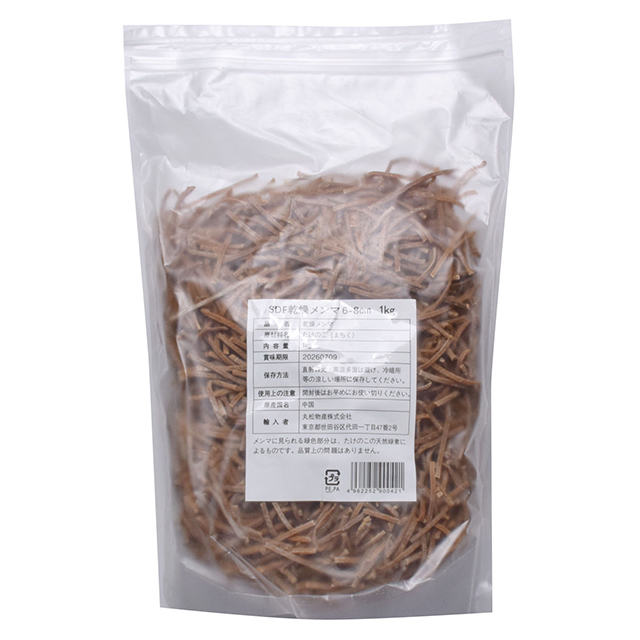 【101522】SDF細切原袋（乾燥メンマ）6～8cm 1kg