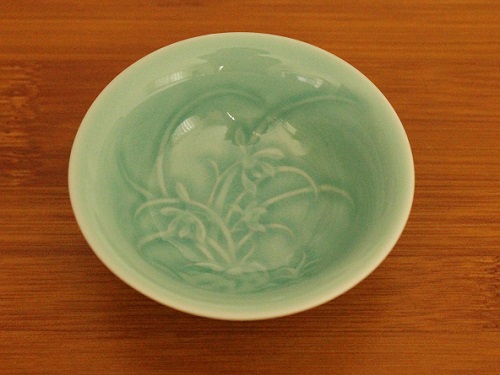 中国茶器【茶杯　つつじ模様】