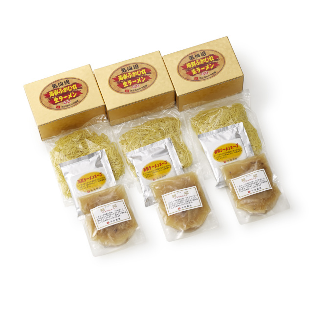 気仙沼海鮮・ふかひれ生ラーメン 1食×3個