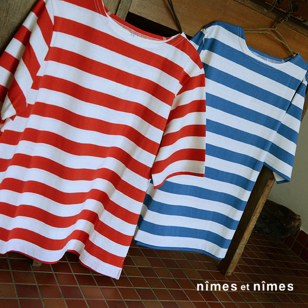 Nimes Et Nimes ボートネックボーダープルオーバー Tlc Mg レディース トップス カットソー Tシャツ 半袖 ブラウス ニームエニーム ニーム 039 夏服 公式 Marumiya World 本店