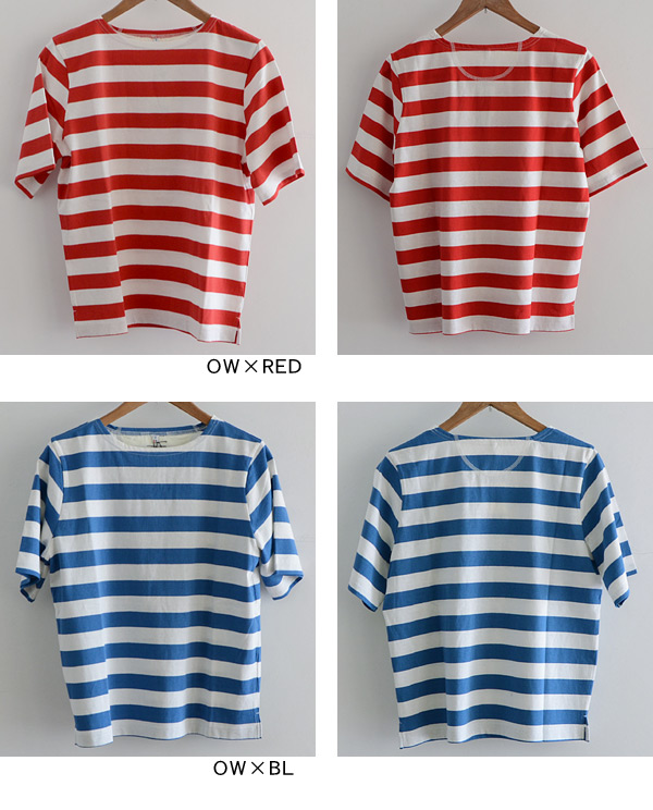 Nimes Et Nimes ボートネックボーダープルオーバー Tlc Mg レディース トップス カットソー Tシャツ 半袖 ブラウス ニームエニーム ニーム 039 夏服 公式 Marumiya World 本店