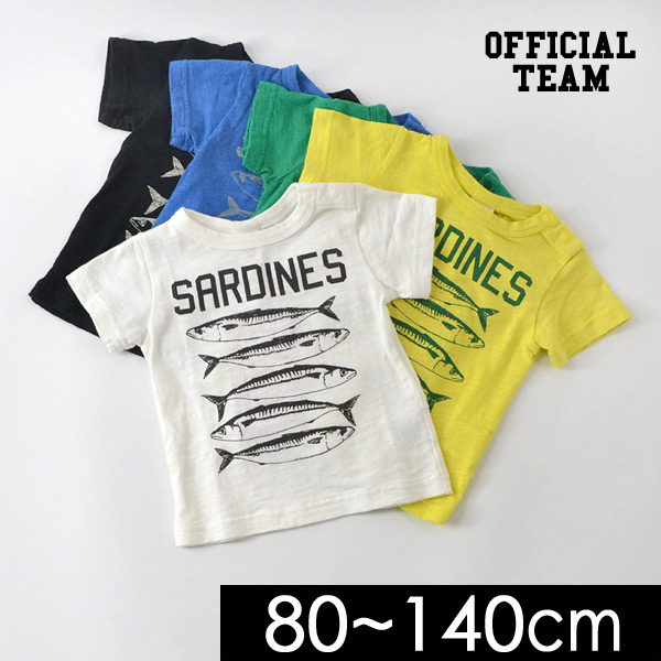 メール便可】オフィシャルチーム 119006-K3-14M SARDINES半袖Tシャツ