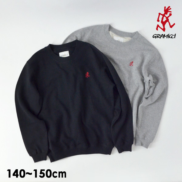 メール便不可】グラミチ GKJK-21F203-J-MG KIDS ONE POPINT SWEATSHIRT