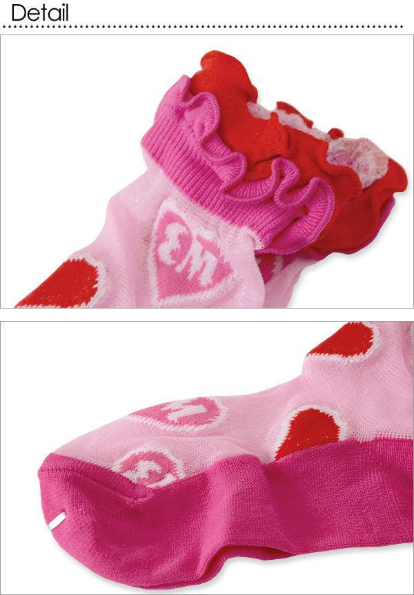 EARTHMAGIC ハート柄シースルーソックス□36182296【キッズ