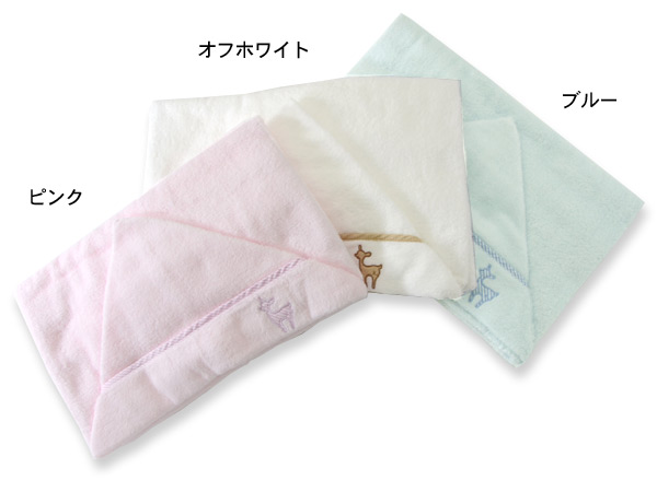 Ribbon Hakka Kids パイルフード付きタオル Mg ベビー ベビー用品 おくるみ 新生児 ギフト 出産祝い リボンハッカ 公式 Marumiya World 本店