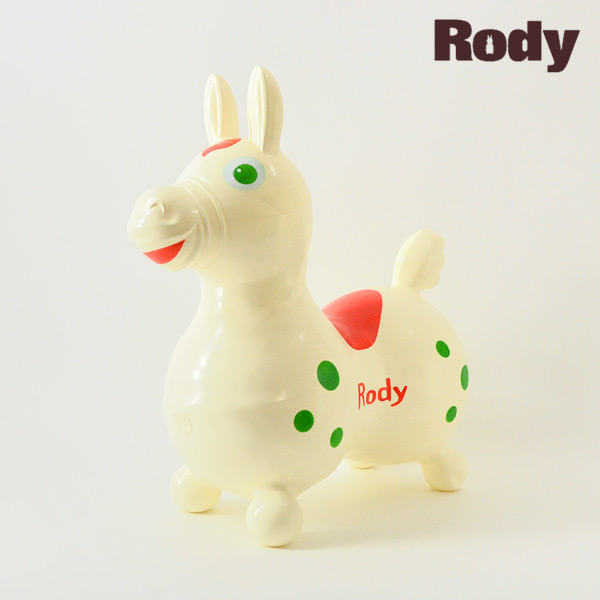 送料無料 ロディ レトロ ポニィ 馬 ぶ厚 カラフル 黄色 遊び