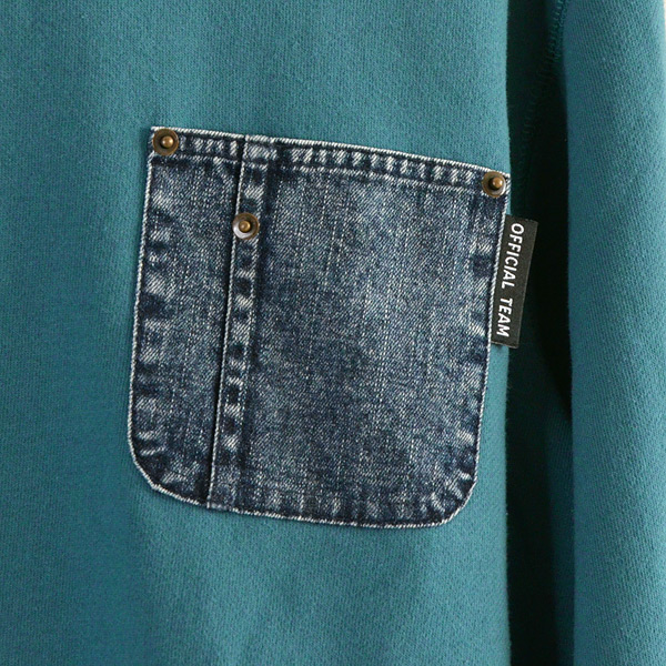 [新品]AMERI デニムのトレーナー Ameri（アメリ）の「DENIM SWEAT OVER TOP（スウェット）」 - WEAR