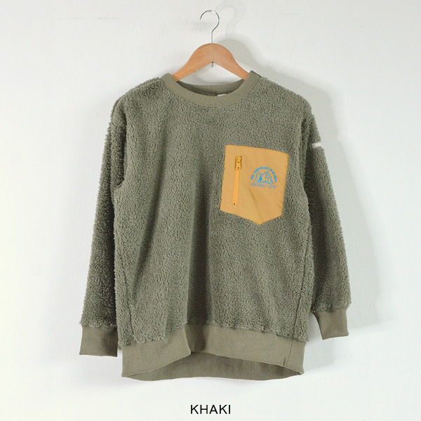 50％OFF】ダブルボアポケットプルオーバー メンズ トップス ボアプル