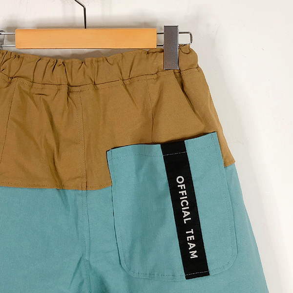 MSGM パンツ バイカラー スーパーストレッチバイカラーハーフパンツ メンズ ボトム