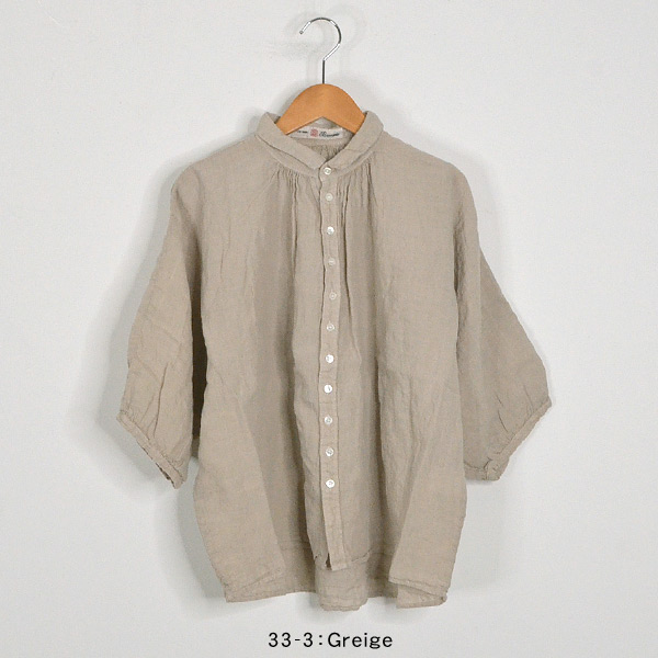 ブロカント リネンキャンバスグランシャツ レディース シャツ ブラウス