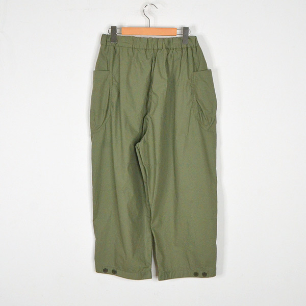 MARKAWARE / ボトム/M/コットン/NVY/無地 ドミンゴ 馬布コットンベルトボリュームパンツ レディース ロング