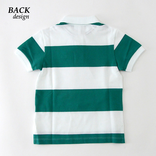 【極美品】LACOSTE　ラコステ　半袖ポロシャツ　ロゴ入り　ボーダー　カラフル メール便可】ラコステ Boysボーダーコットンプチピケポロシャツ