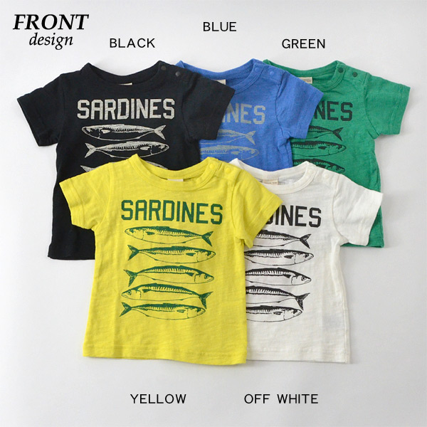 メール便可】オフィシャルチーム 119006-K3-14M SARDINES半袖Tシャツ
