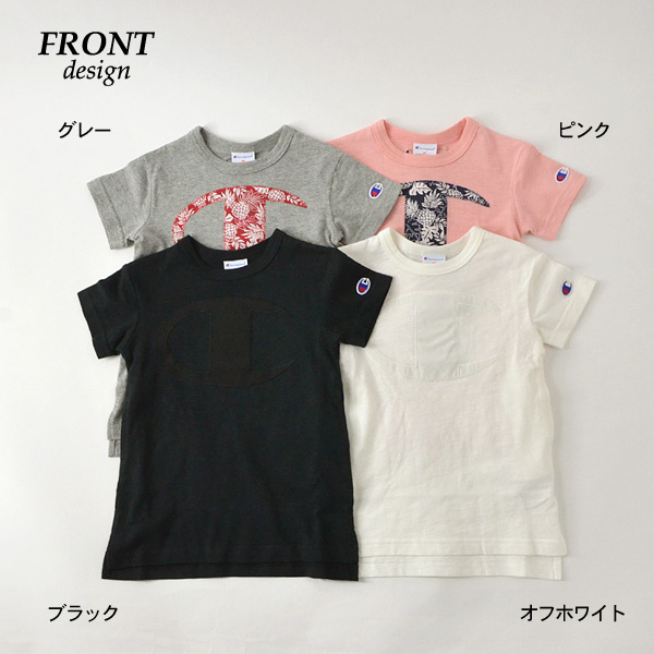エフオーキッズ R 14m Championアップリケワンピース キッズ ベビー トップス 半袖 チュニック アメカジ ロゴ シンプル 無地 アロハ柄 子供服 F O Kids 公式 Marumiya World 本店