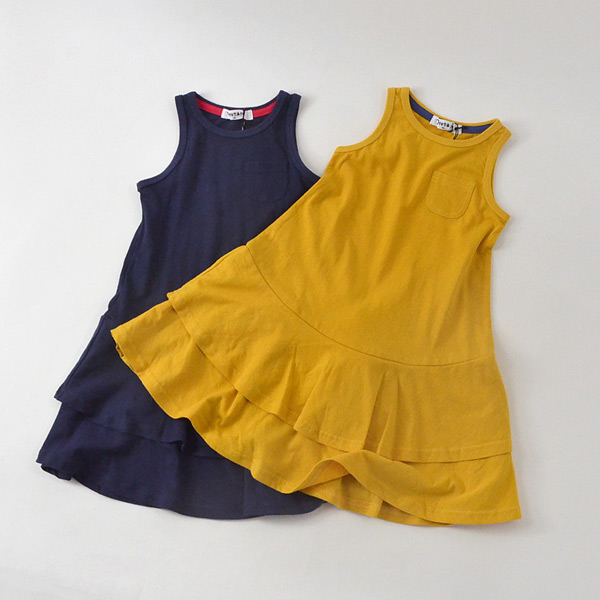 オトナト 90m13 裾フリルワンピース キッズ ベビー トップス ノースリーブ 無地 シンプル タンクトップ チュニック お揃い 子供服 Otonato 公式 Marumiya World 本店