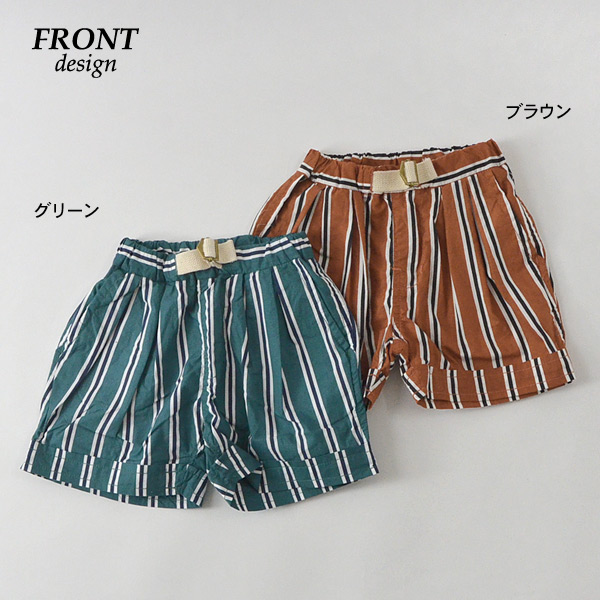 オーシャンアンドグラウンド 14m ストライプハーフパンツ キッズ ベビー ボトム ボトムス 半ズボン 総柄 子供服 Ocean Ground 公式 Marumiya World 本店