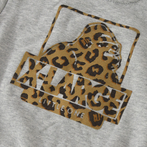 100cmマデメール便可 エクストララージ M10 レオパードogゴリラ長袖トレーナー キッズ ベビー トップス スウェット 裏毛 プリント ブランドロゴ 子供服 X Large Kids 公式 Marumiya World 本店