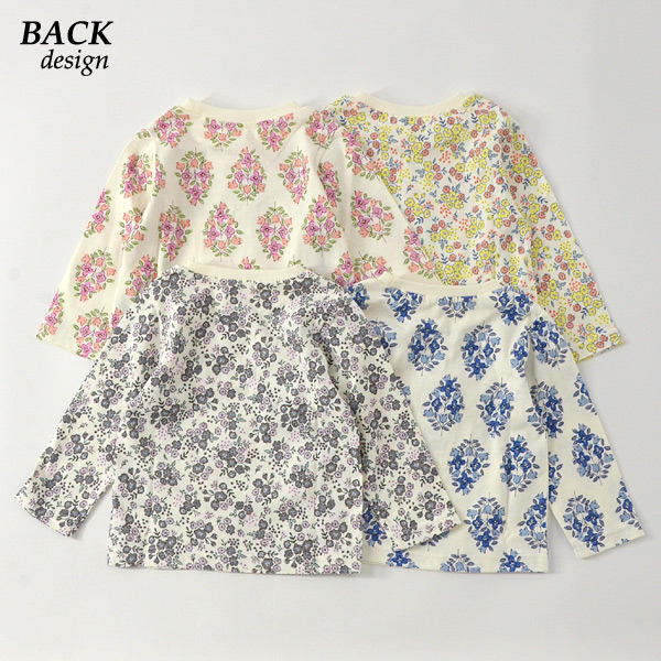 セラフ S106020-14m 花柄長袖Tシャツ キッズ ベビー トップス Tシャツ カットソー 長袖 ロンT 小花柄 女の子 子供服 Seraph 4022050