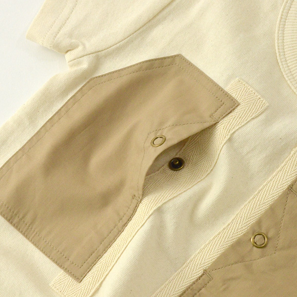 期間限定☆60％OFF ブルーアズール C21028-02-90m13m WポケットTシャツ