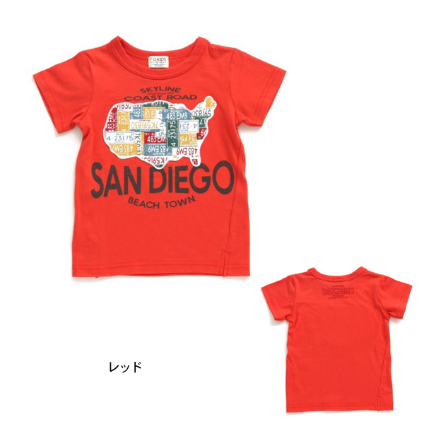 【超希少】キディル☆刺繍ワッペン バンビプリント 後染め tシャツ 最高デザイン】キディル☆刺繍ワッペン バンビプリント 後染め tシャツ