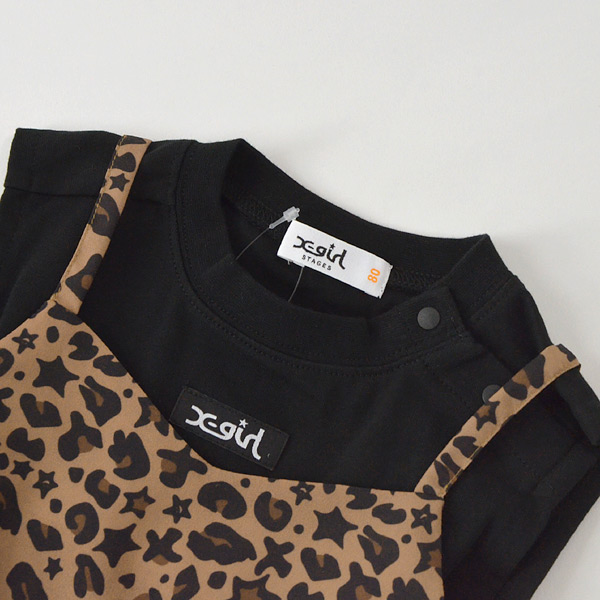 メール便可】エックスガールステージス 9202318-14mm 総柄シフォン