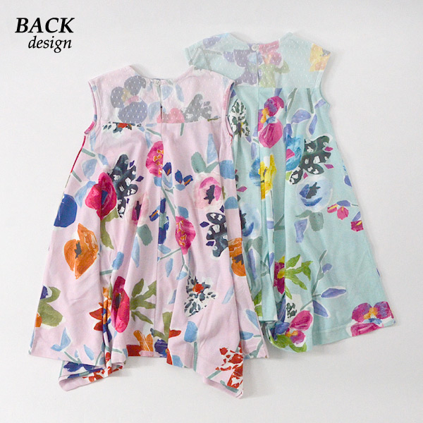 メール便可 ハッカキッズ M12m コラージュプリント半袖ワンピース 100 1 キッズ トップス カットワンピ 花柄ワンピ 子供服 Hakka Kids 公式 Marumiya World 本店