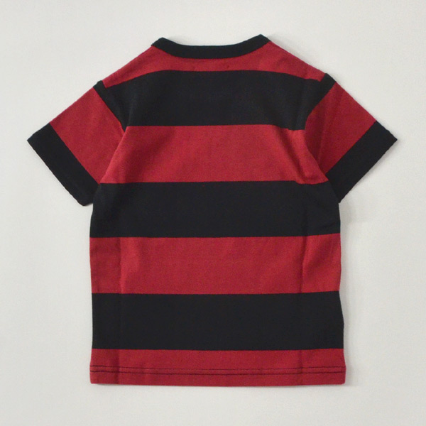 フレッドペリーTシャツ　赤ボーダー フレッドペリー SY1502-8-9mm ボーダー半袖Tシャツ キッズ ベビー