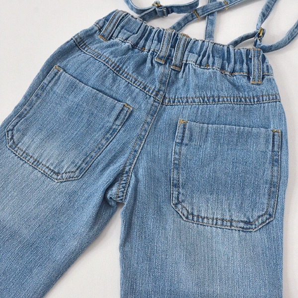 30％OFF】サスペンダー付きスラウチーデニム キッズ ベビー ジュニア