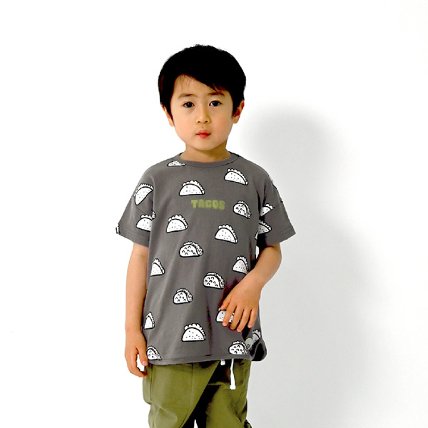 40％OFF】タコス柄ビッグ半袖Tシャツ キッズ ベビー 半そで
