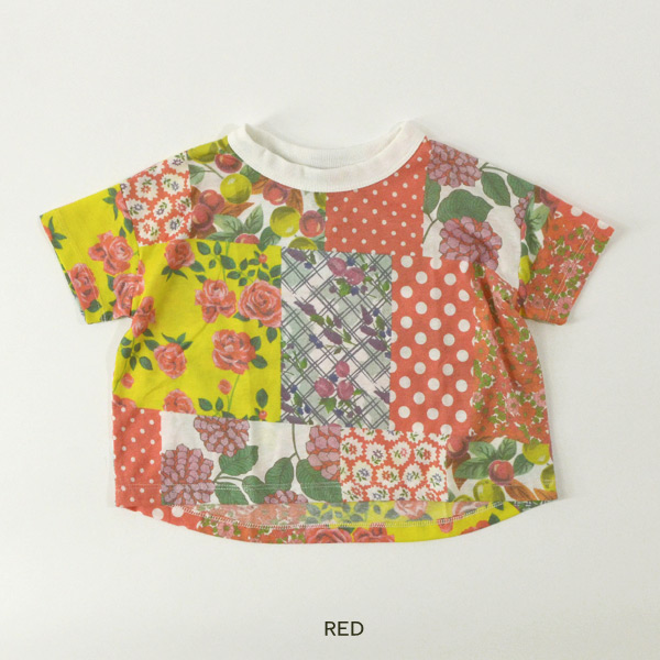 SCRAP PATCHWORK総柄 半袖Tシャツ　パッチワーク　総柄 SCRAP PATCHWORK総柄 半袖Tシャツパッチワーク総柄