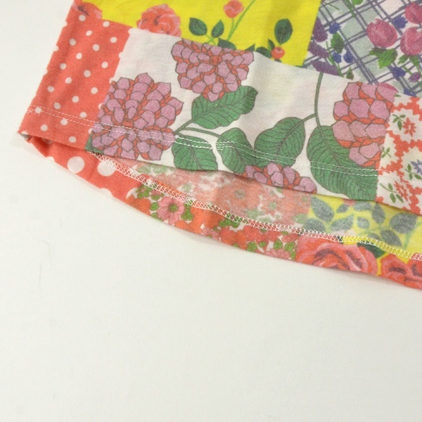 SCRAP PATCHWORK総柄 半袖Tシャツ　パッチワーク　総柄 50％OFF】花柄プリントTシャツ 半袖 半そで 半袖Tシャツ 総柄