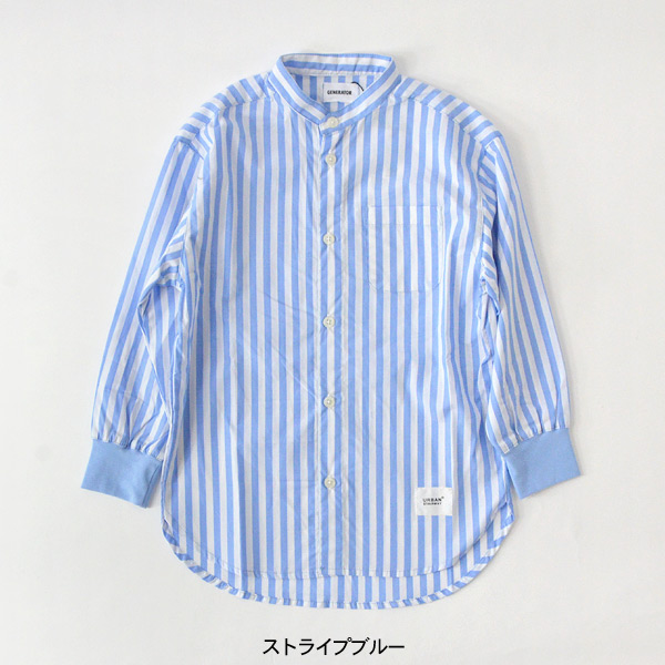 40％OFF】バンドカラーシャツ キッズ 長袖 チェック ギンガム