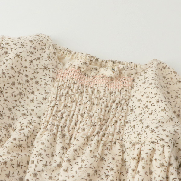 50％OFF】プティパ スモッキングワンピース キッズ 子供服 花柄 小花柄