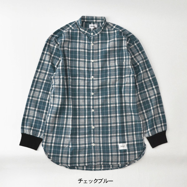 40％OFF】バンドカラーシャツ ジュニア レディース 長袖シャツ 長そで 