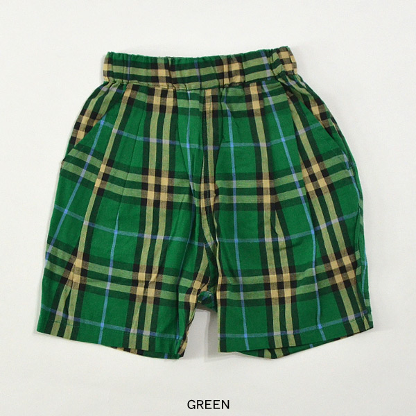 PUTUMAYO プトマヨ チェックハーフパンツ トランプ