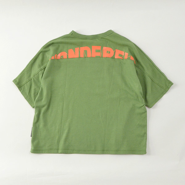 スイッチングロゴメッシュコットンドロップTシャツJr キッズ ジュニア