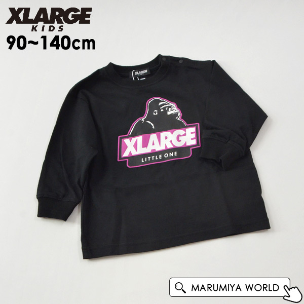 エクストララージキッズTシャツ 黒80.110セット X-LARGE KIDS(エクストララージキッズ) 【公式】MARUMIYA WORLD 本店