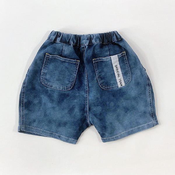 ストレッチデニムタックショーツ キッズ ベビー トップス デニム