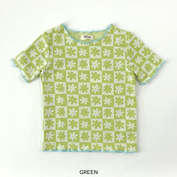 メロウジャガードTシャツJr キッズ ジュニア トップス 半袖T
