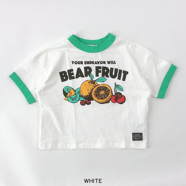 フルーツTシャツ キッズ ベビー トップス 半袖Tシャツ リンガーT