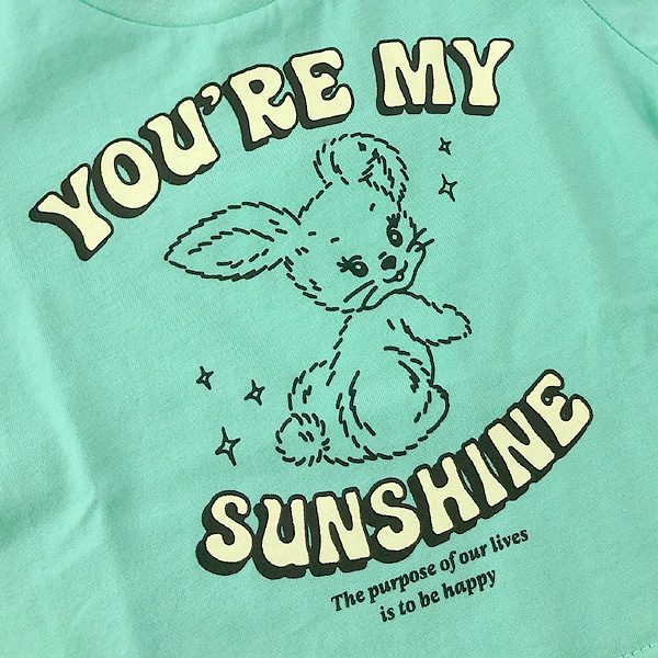 バニーTシャツ キッズ ベビー トップス 半袖Tシャツ ロゴ