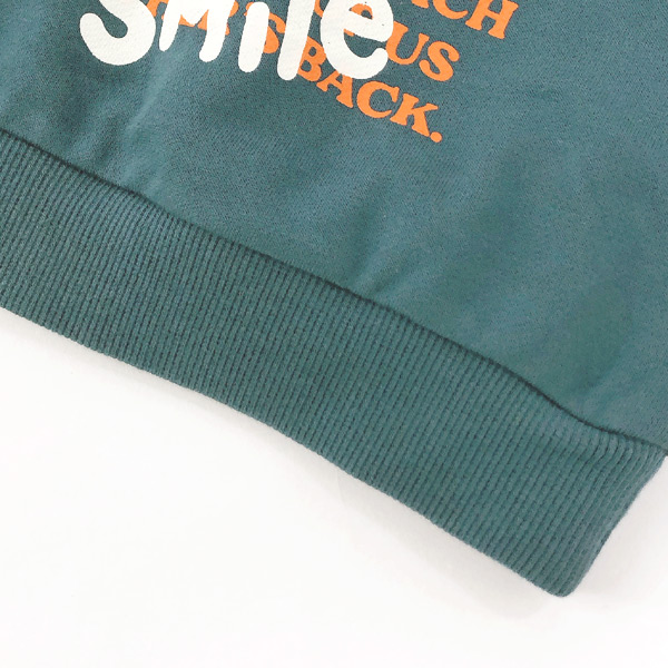 スマイルトレーナー キッズ トレーナー 長袖 スウェット トレーナー 裏