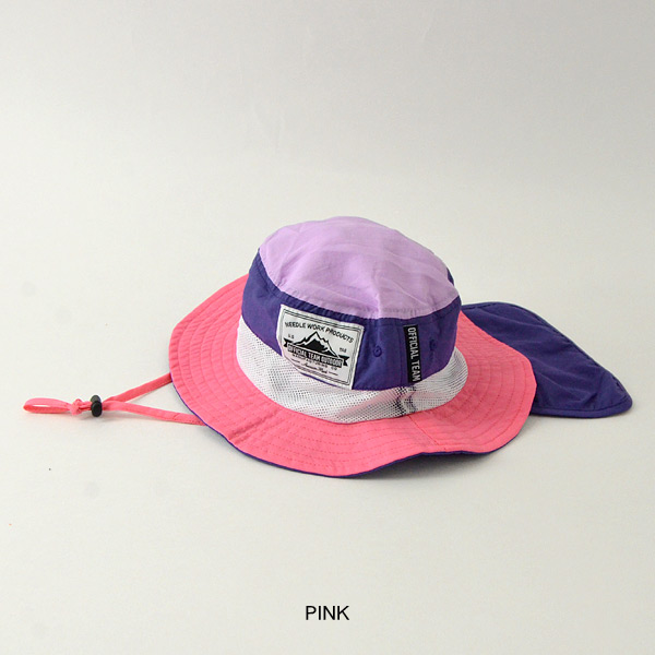 送料無料 メール便可 オフィシャルチーム L M サファリハット Safari Hat アウトドアハット キッズ ベビー ジュニア 帽子 ぼうし アウトドアハット 男の子 女の子 男女兼用 日よけ つば広 あご紐 メッシュ 配色 お出かけ 子供服 Official Team 公式