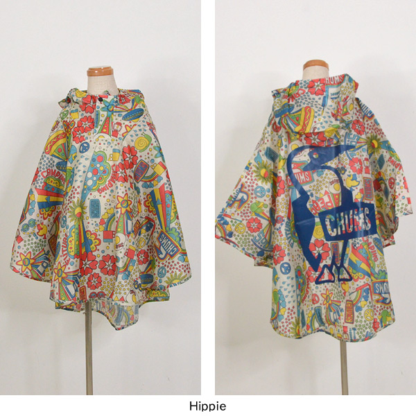 メール便可】チャムス CH24-1031-mKMm KIDS PONCHO キッズポンチョ