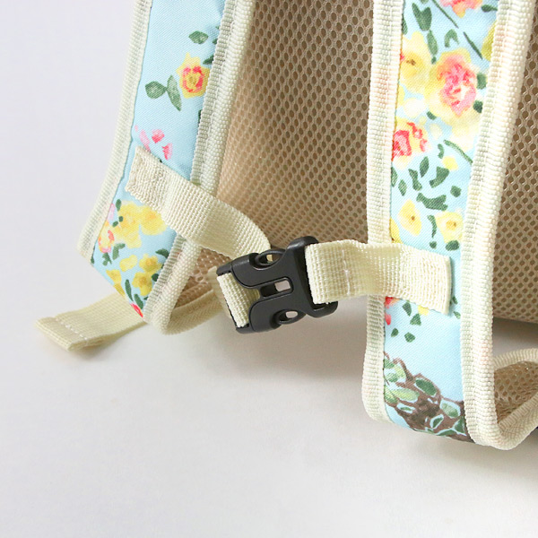 ハッカキッズ 02010003-MG パッチワーク小花プリント大きめリュック