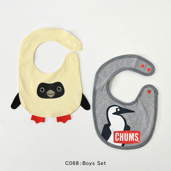 チャムスファニチャー(2枚セット) メール便可】チャムス CH27-1013-mFm Baby Bib Set/ベビービブ