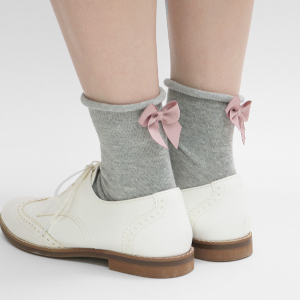 バックリボンショートソックス2足組 キッズ ベビー ジュニア 靴下  